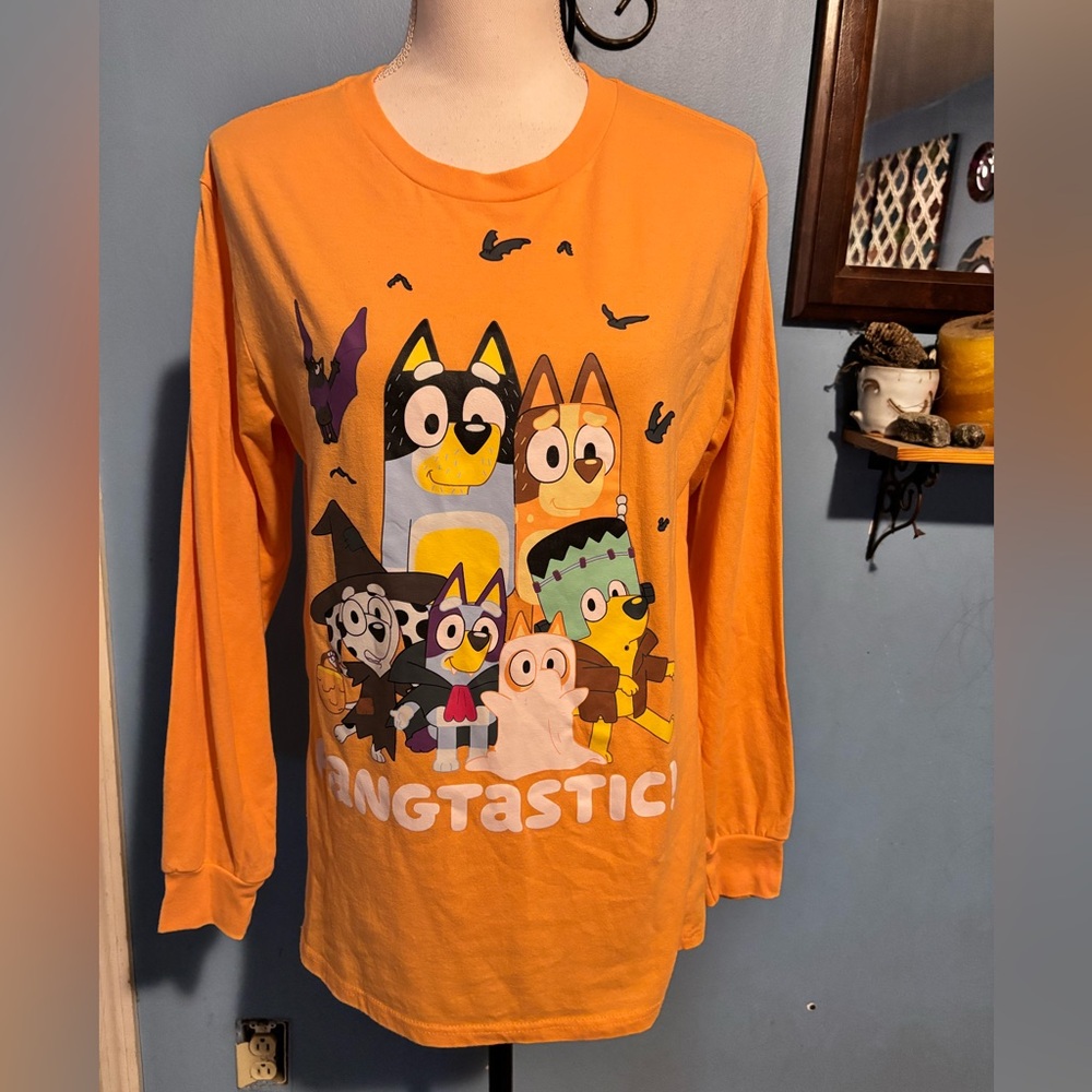 Bluey, Women’s, Orange, Halloween, Shirt